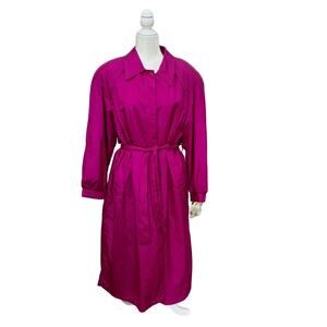 Vintage Totes Lined Rain Coat 14 Pink